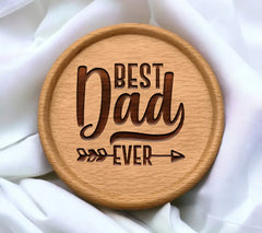 Best Dad Ever Arrow Logo SVG -  Fathers Day Design SVG