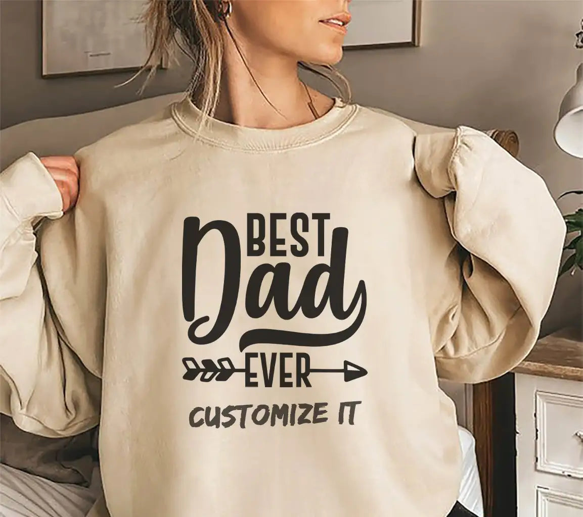 Best Dad Ever Arrow Logo SVG -  Fathers Day Design SVG