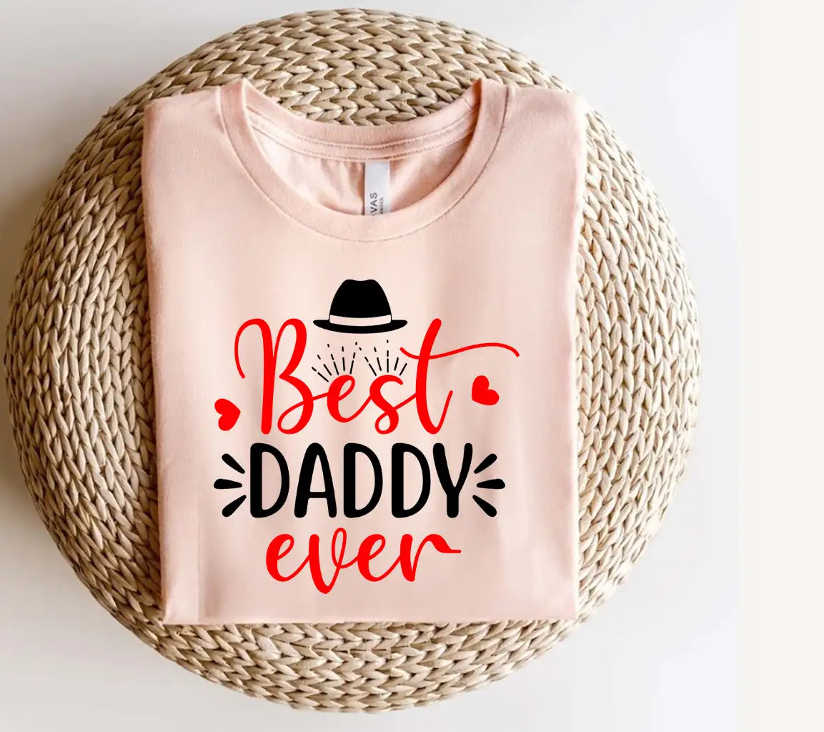 Best Daddy Ever SVG with Hat - Fathers Day Digital Design SVG