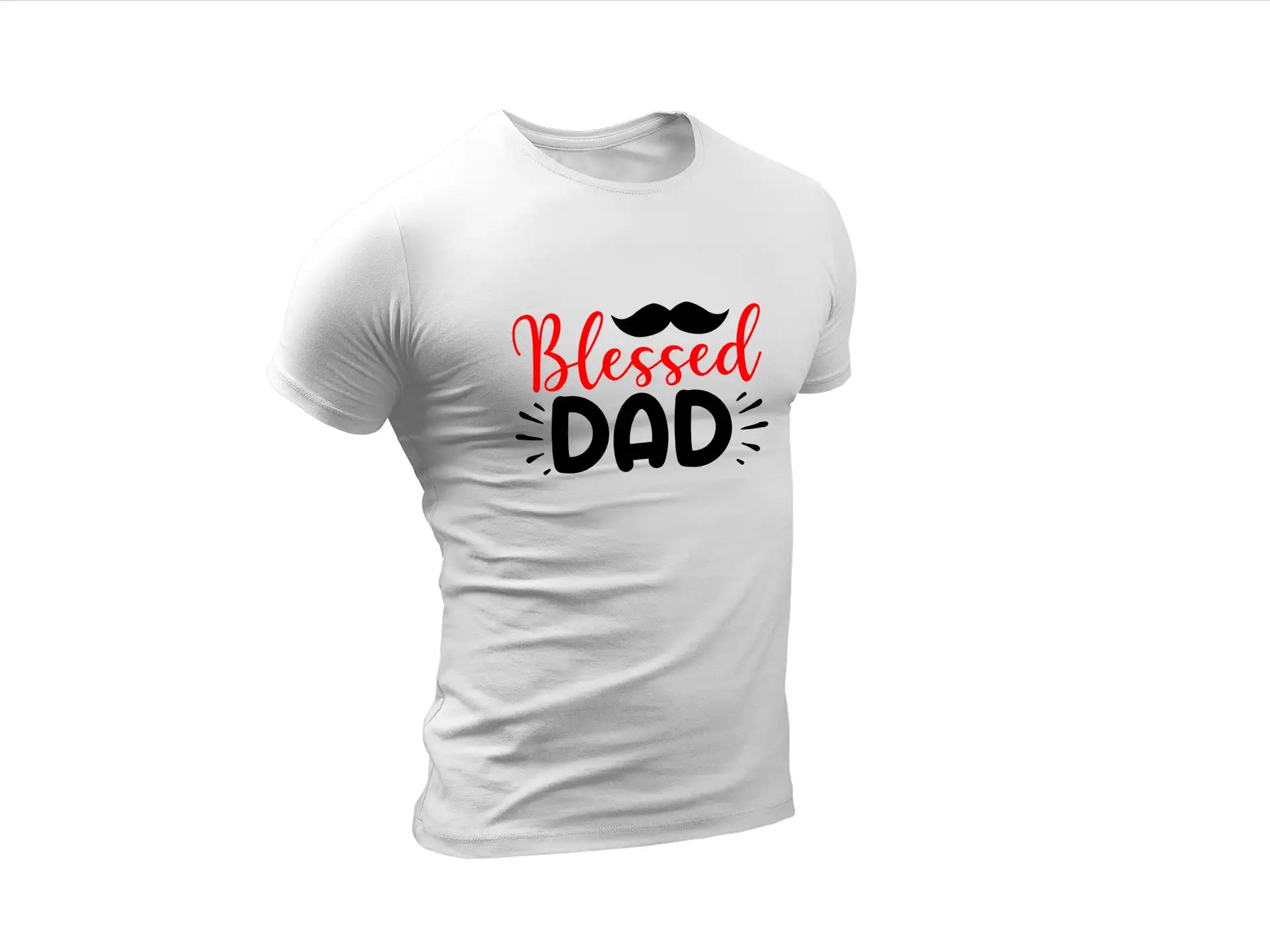 Blessed Dad Mustache SVG - Fathers Day Design SVG