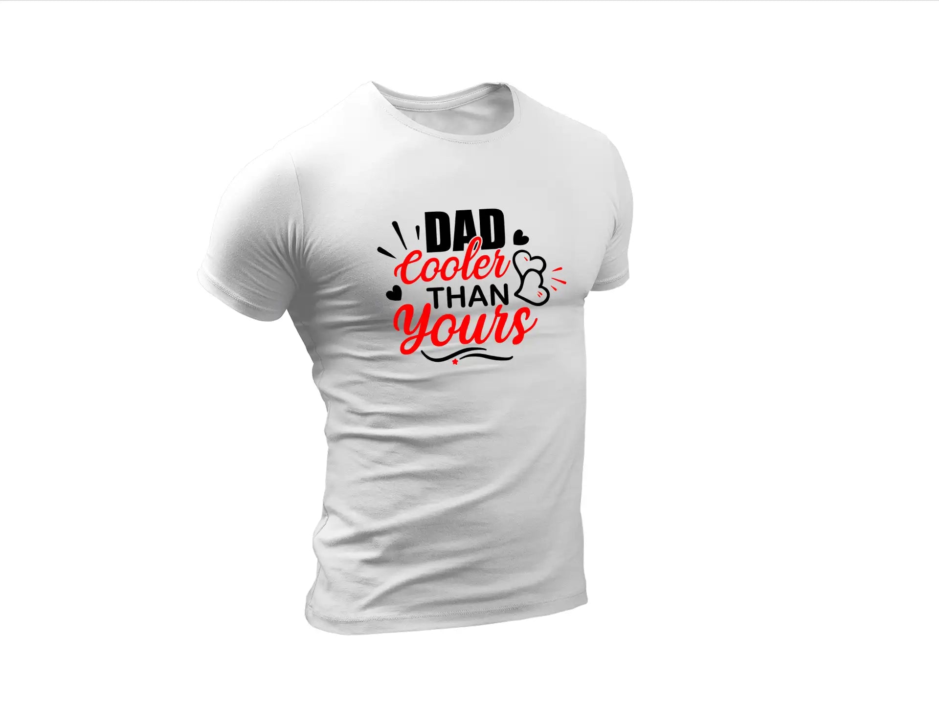 Red & Black Dad Cooler Than Yours SVG - Fathers Day Design SVG