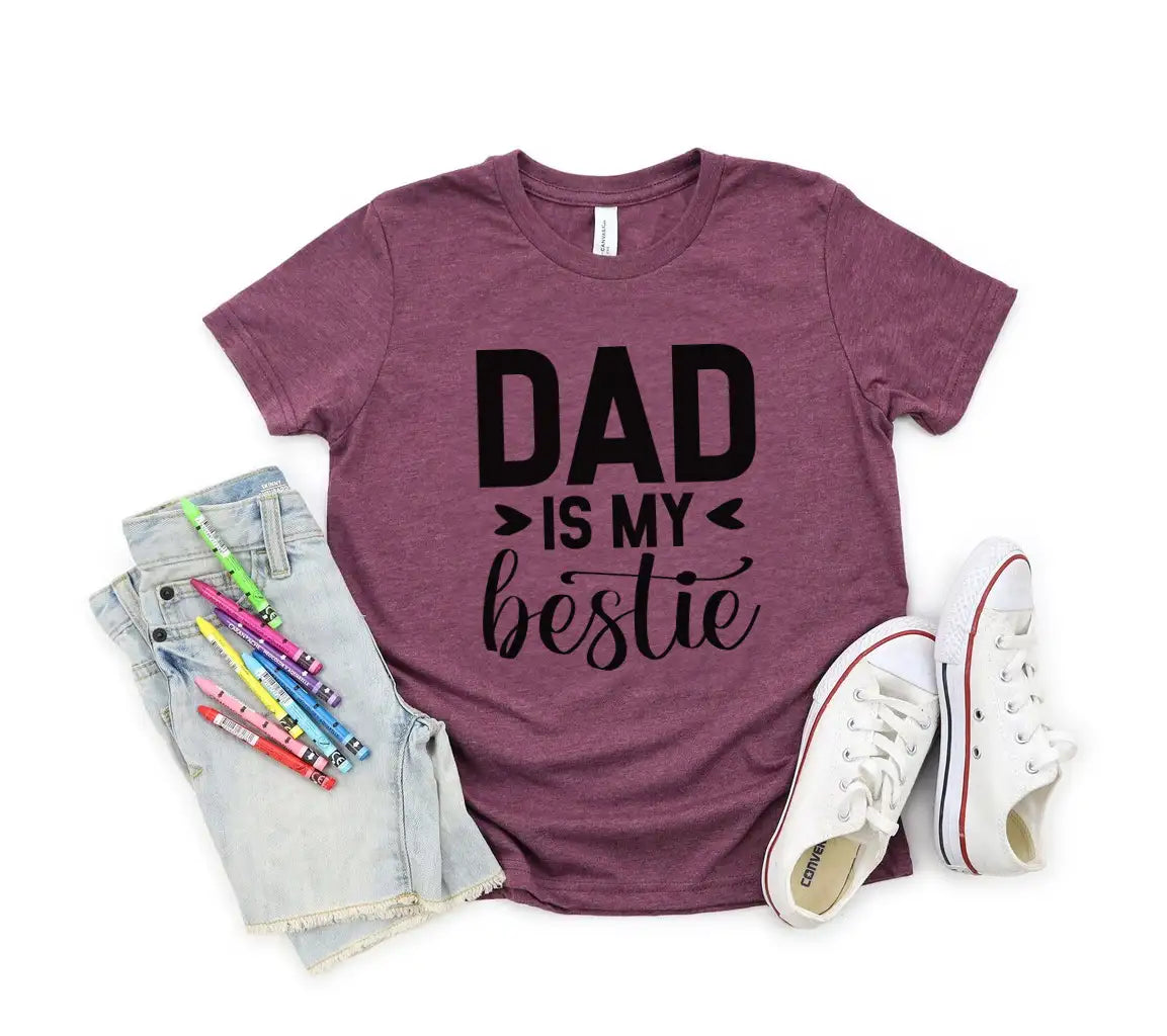 Dad Is My Bestie SVG - Fathers Day Design SVG