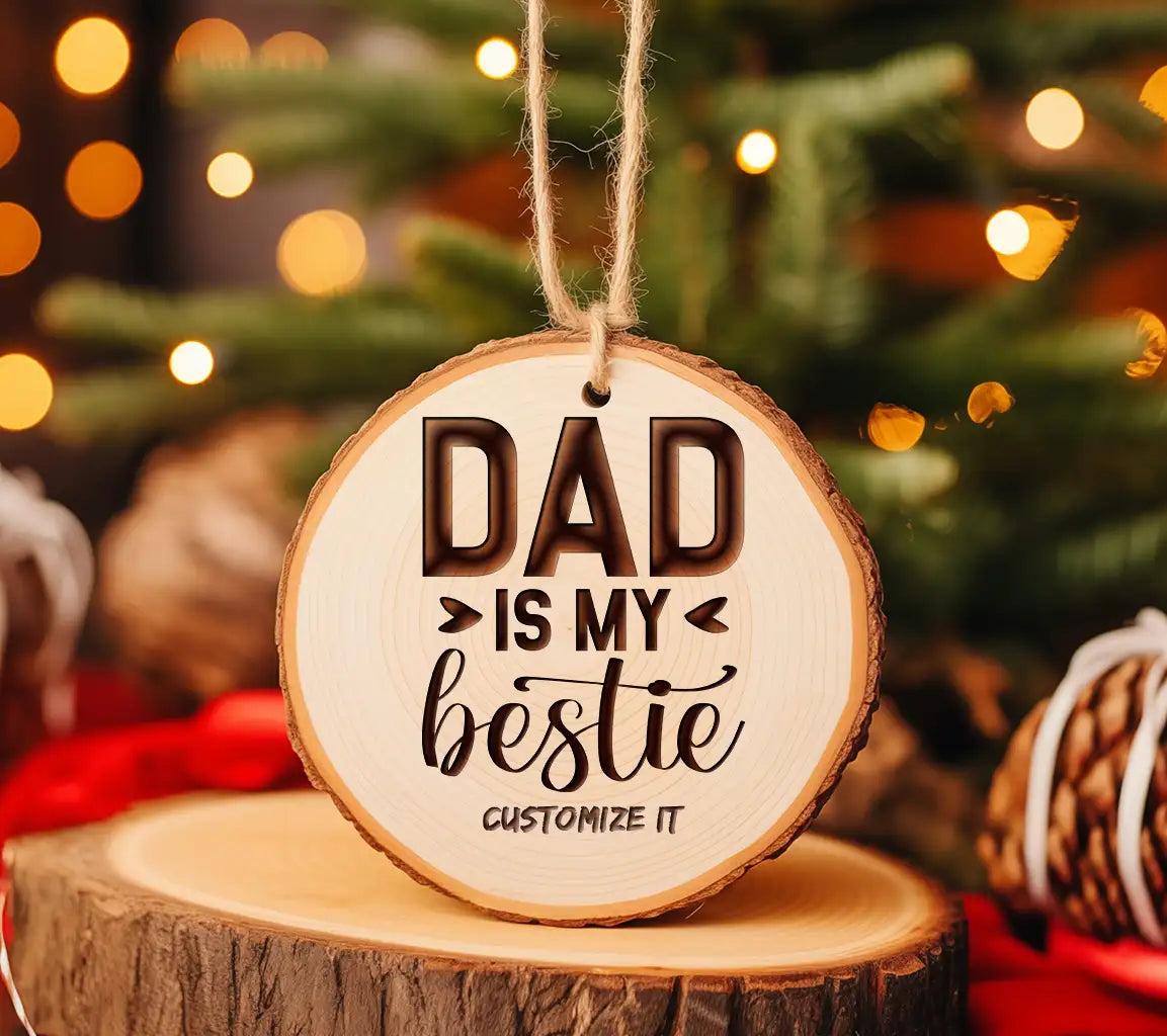 Dad Is My Bestie SVG - Fathers Day Design SVG