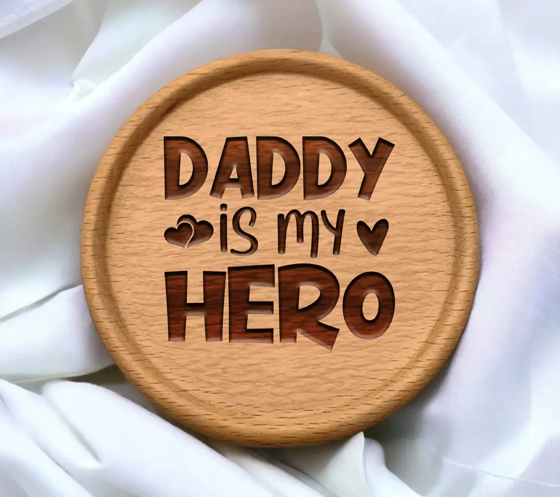 Daddy Is My Hero SVG - Fathers Day Design SVG