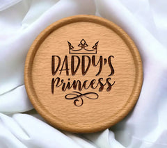 Daddys Princess Crown SVG -  Fathers Day Design SVG