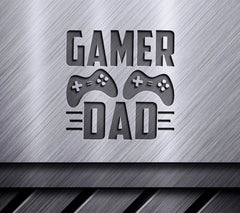 Gamer Dad SVG Logo -  Controller Design SVG