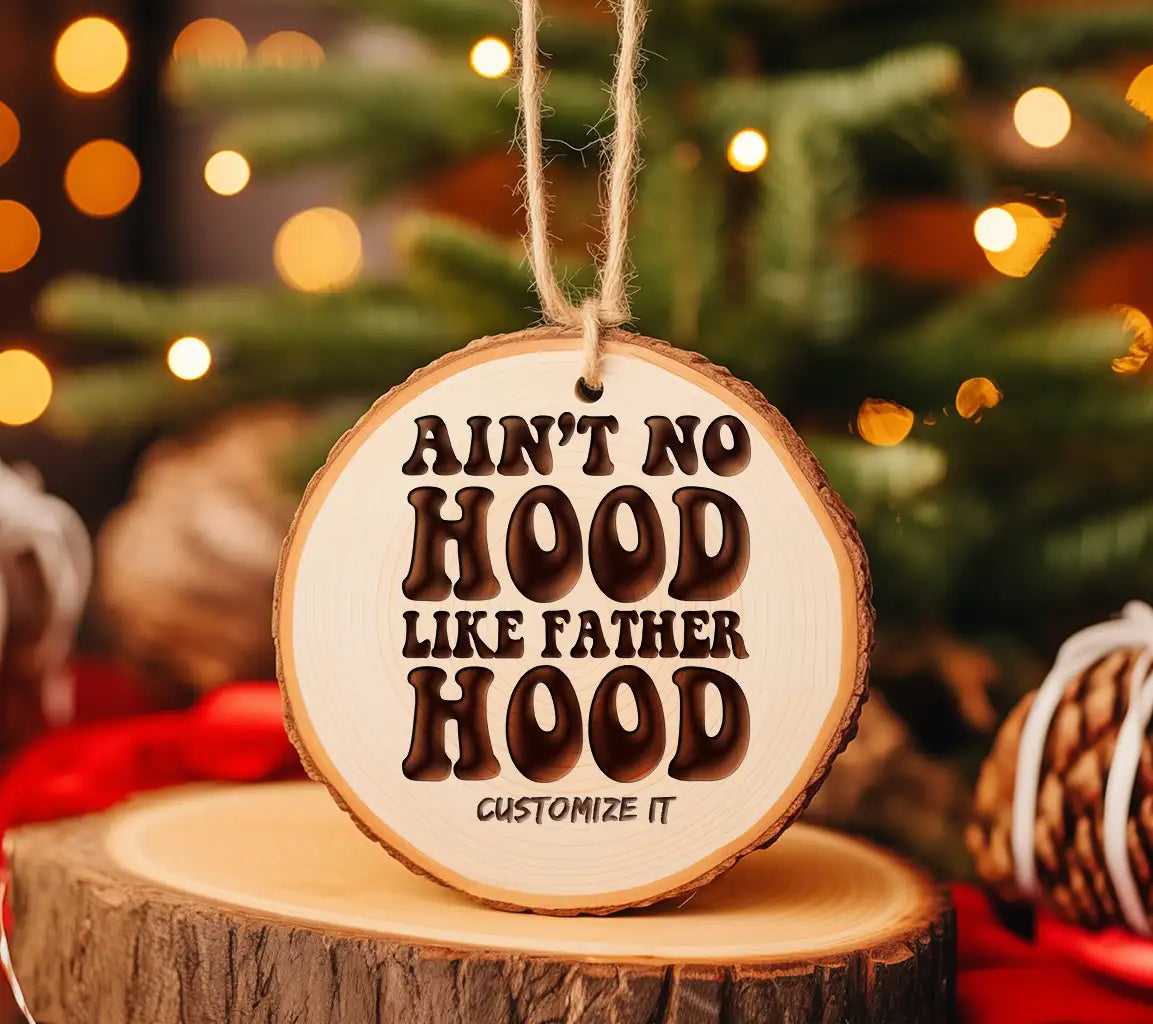 Aint No Hood Like Fatherhood  SVG Design - Fathers Day Graphic SVG