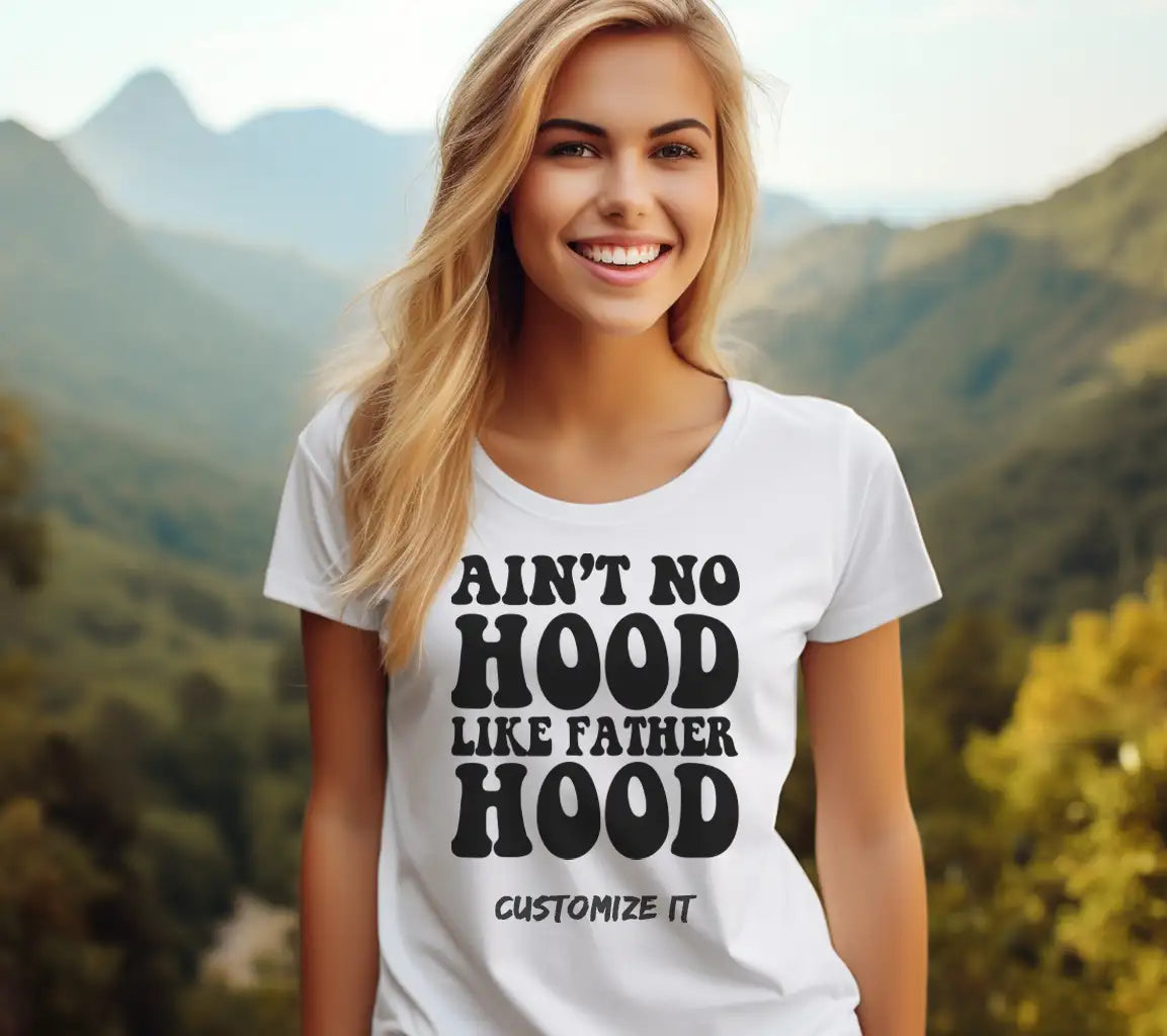 Aint No Hood Like Fatherhood  SVG Design - Fathers Day Graphic SVG