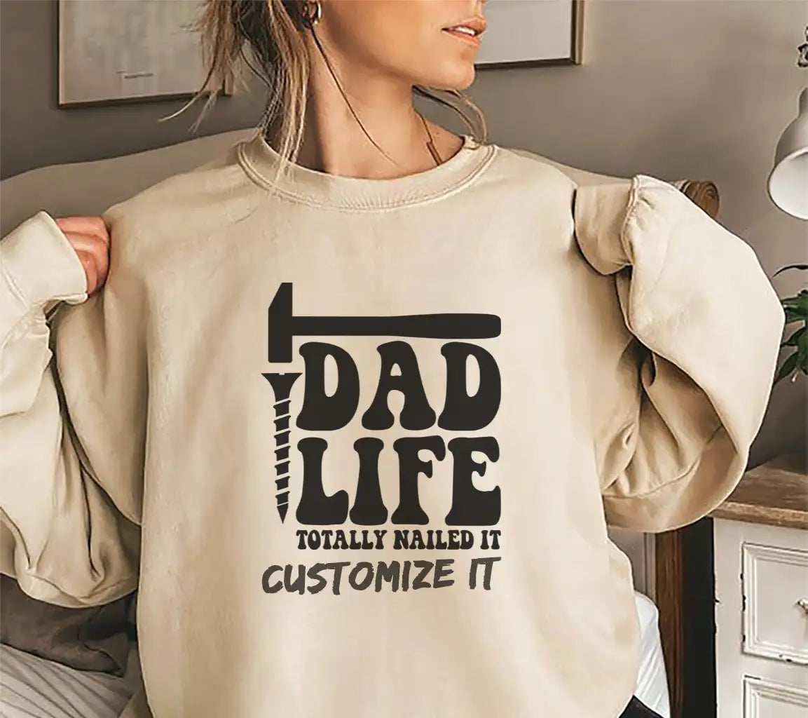 Dad Life Totally Nailed It -  Hammer & Screw SVG SVG