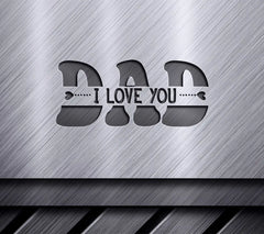 Dad I Love You SVG -  Logo for Fathers Day SVG