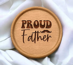 Proud Father Mustache Logo SVG -  SVG