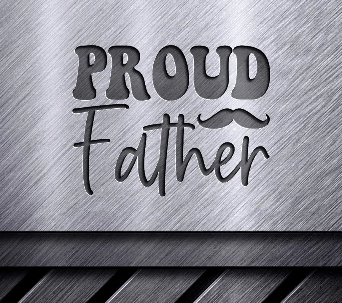 Proud Father Mustache Logo SVG -  SVG