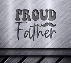 Proud Father Mustache Logo SVG -  SVG