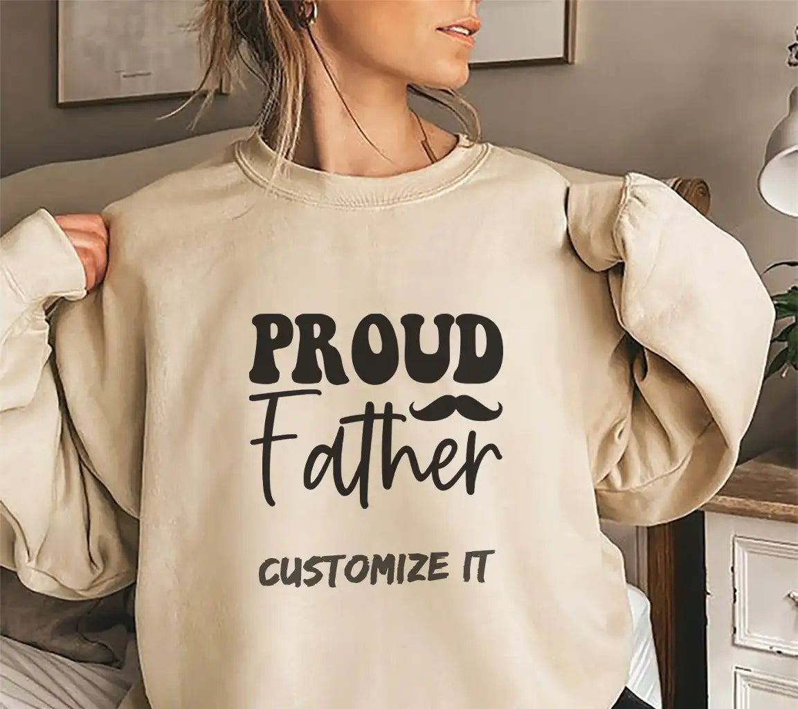 Proud Father Mustache Logo SVG -  SVG