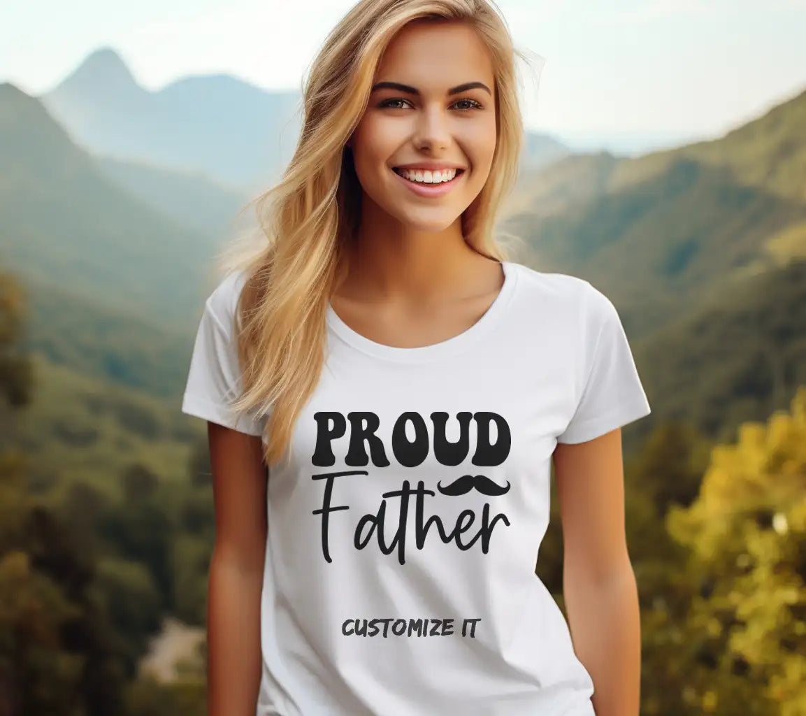 Proud Father Mustache Logo SVG -  SVG