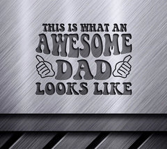 Awesome Dad SVG - Fathers Day Graphic SVG