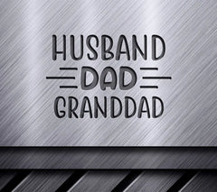 Black & Red Husband Dad Granddad SVG for Fathers Day SVG