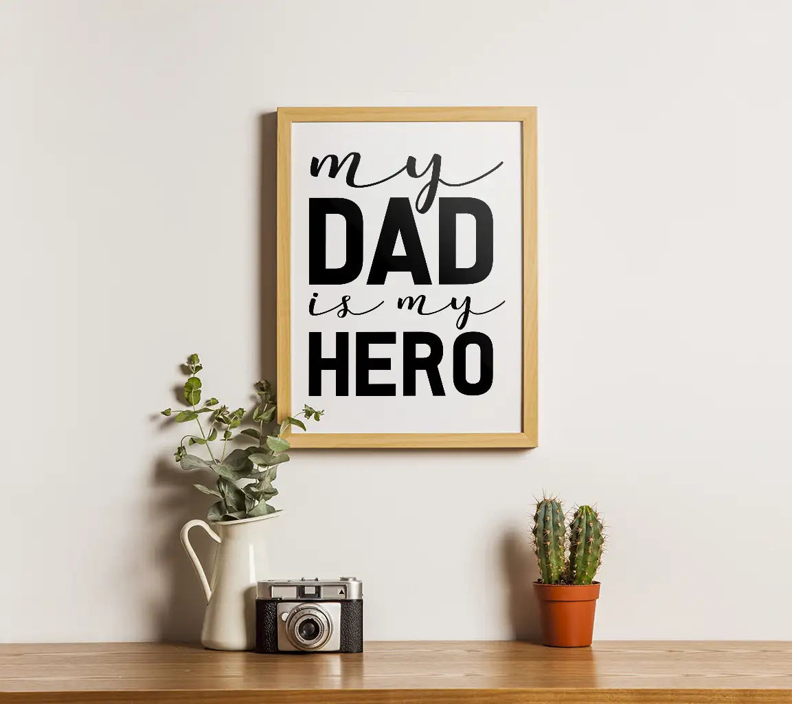 My Dad Is My Hero SVG - Fathers Day Design SVG