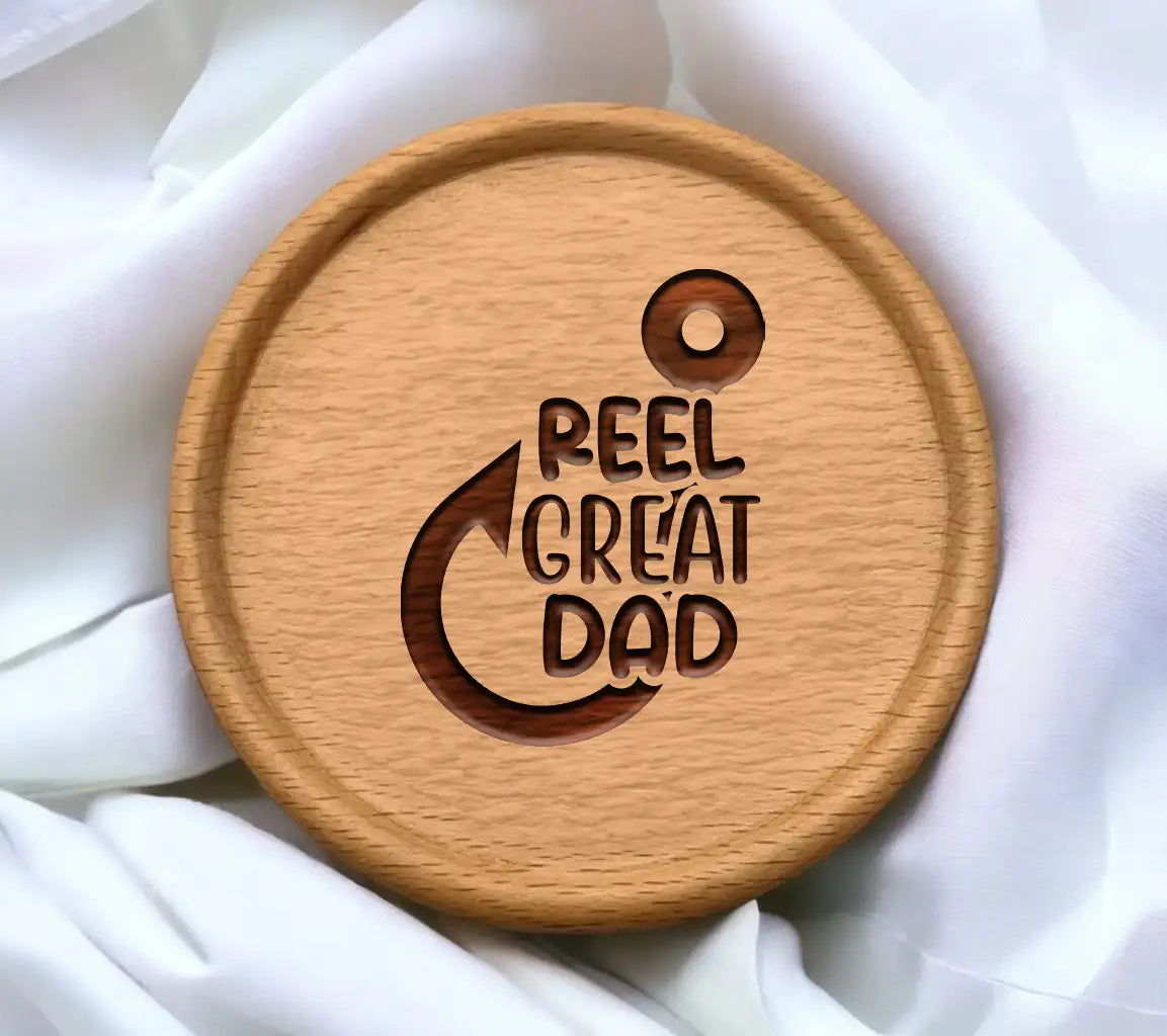 Reel Great Dad SVG - Red & Black Design - Fathers Day Design SVG