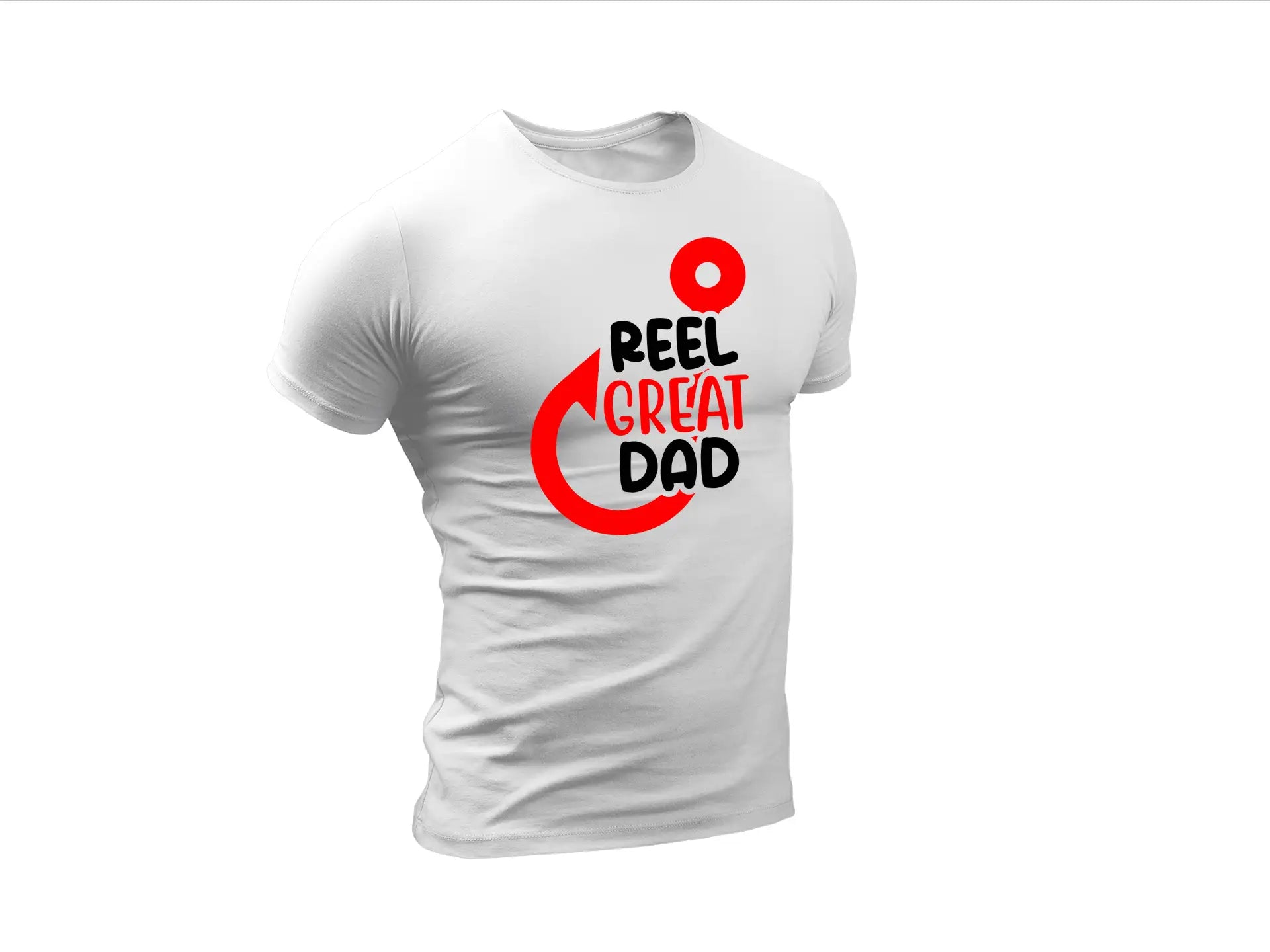 Reel Great Dad SVG - Red & Black Design - Fathers Day Design SVG