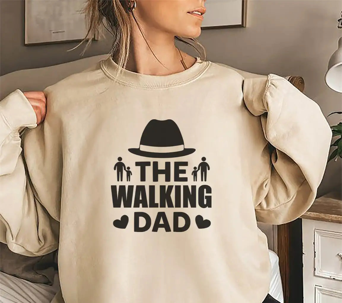 The Walking Dad Black Hat SVG - Fathers Day Design SVG