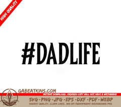  Dadlife SVG for Fathers Day SVG