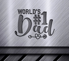 Worlds #1 Dad  SVG Design - Fathers Day Design SVG