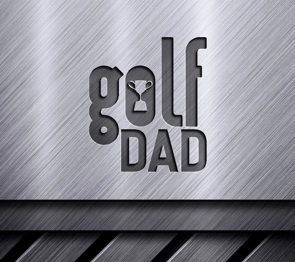 Golf Dad Trophy SVG -  Logo Design for Fathers Day SVG