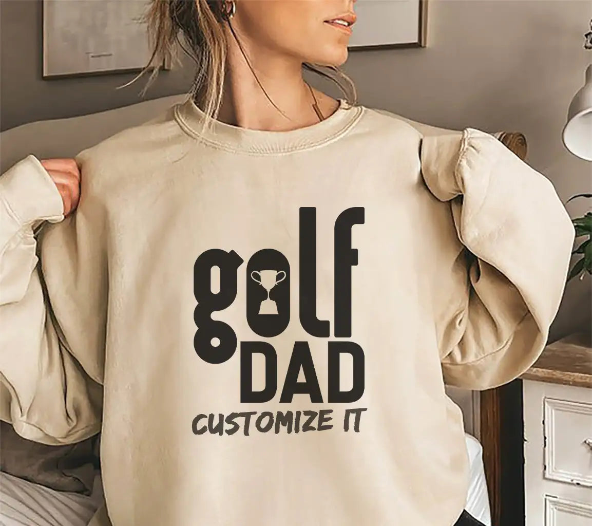 Golf Dad Trophy SVG -  Logo Design for Fathers Day SVG