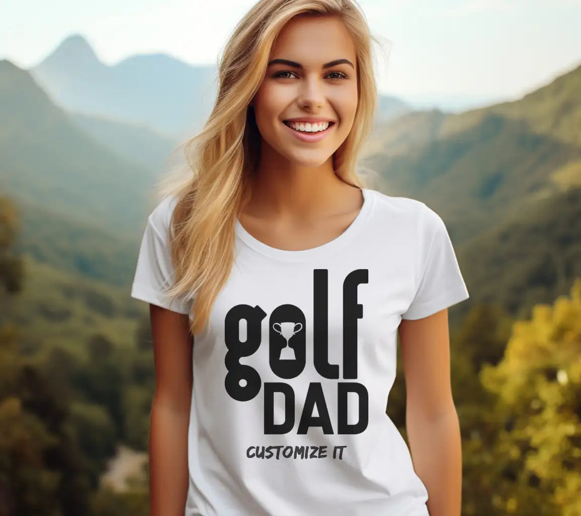 Golf Dad Trophy SVG -  Logo Design for Fathers Day SVG