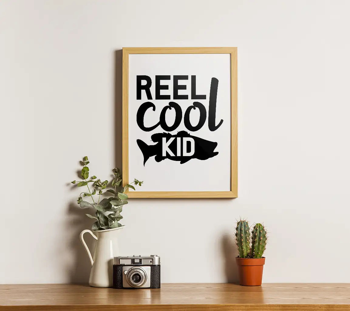 Reel Cool Kid -  Fish Design SVG for Fathers Day SVG