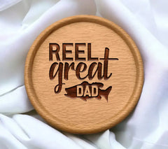 Reel Great Dad SVG -  Fish Design for Fathers Day SVG