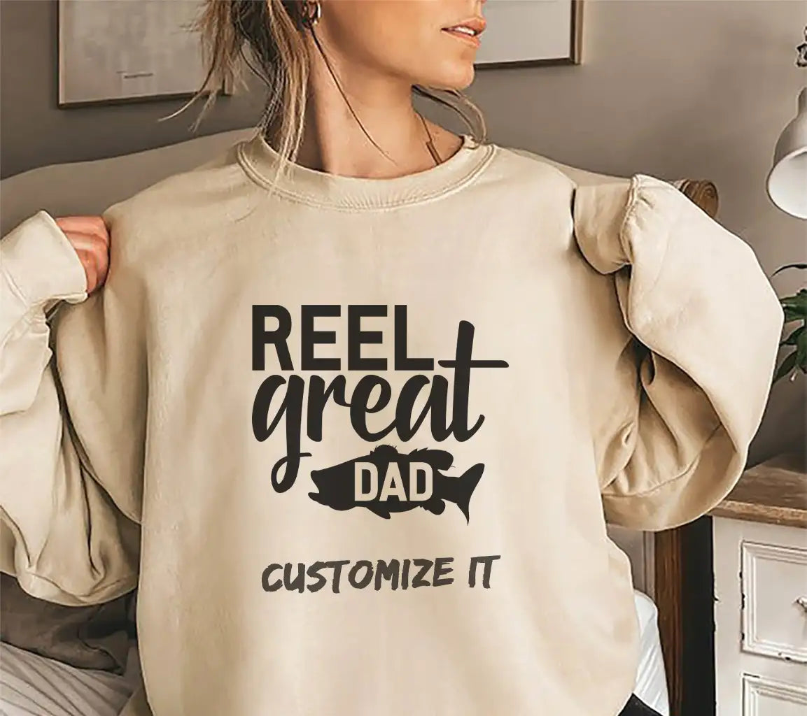 Reel Great Dad SVG -  Fish Design for Fathers Day SVG