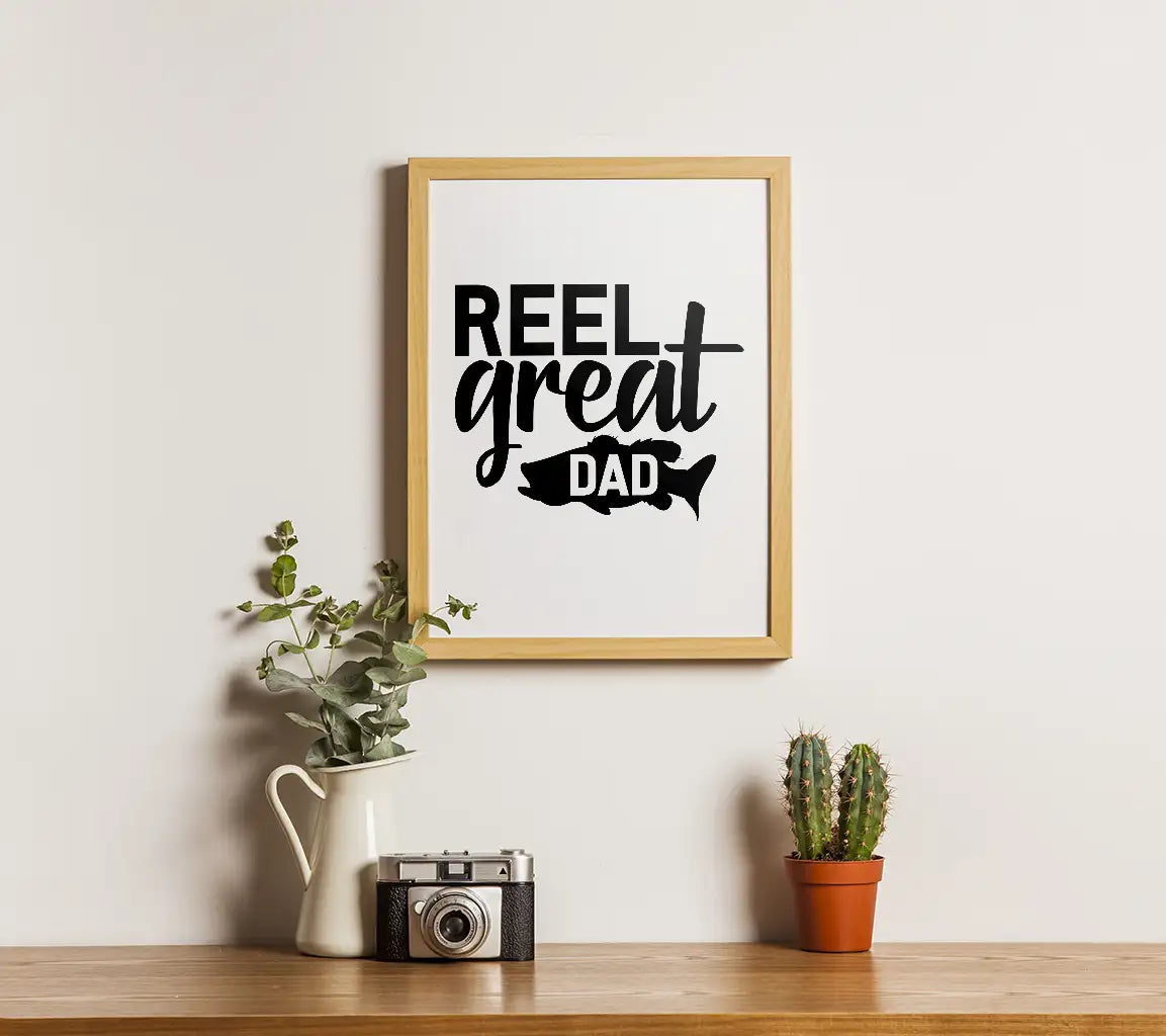 Reel Great Dad SVG -  Fish Design for Fathers Day SVG