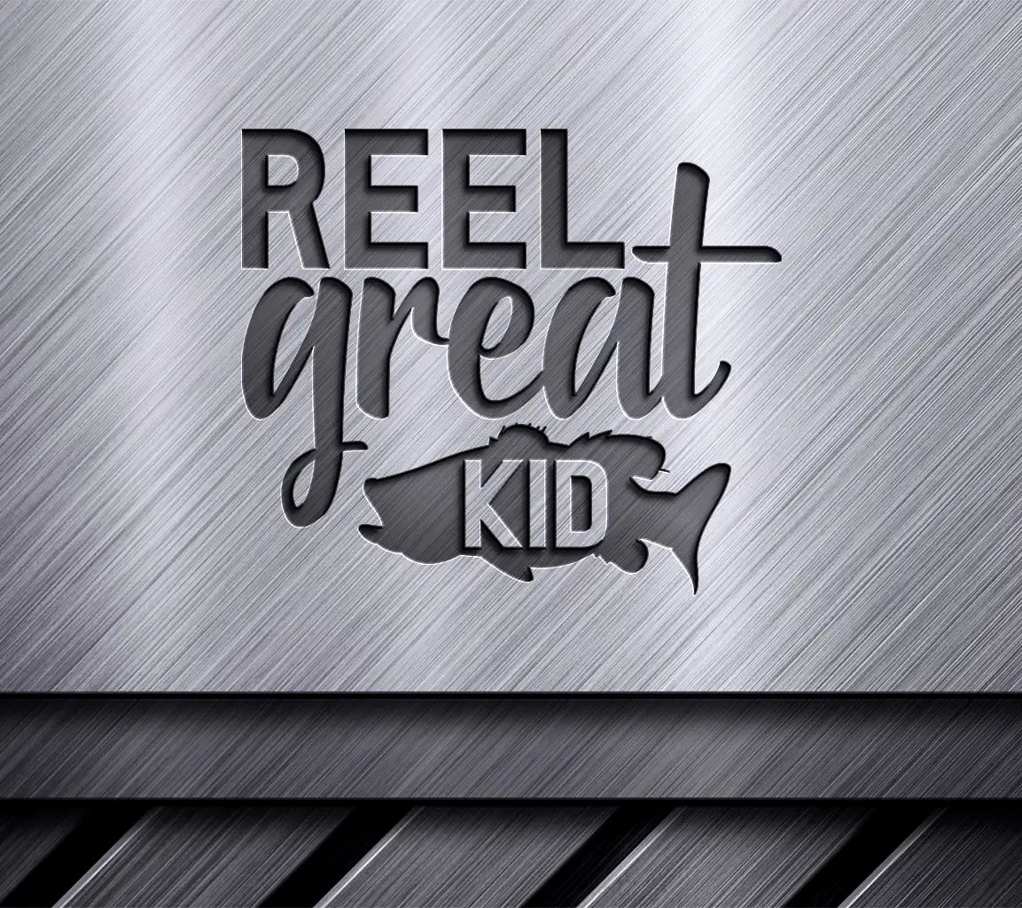 Reel Great Kid SVG Design -  Fish Design for Fathers Day SVG