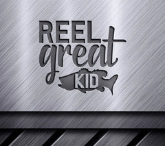 Reel Great Kid SVG Design -  Fish Design for Fathers Day SVG