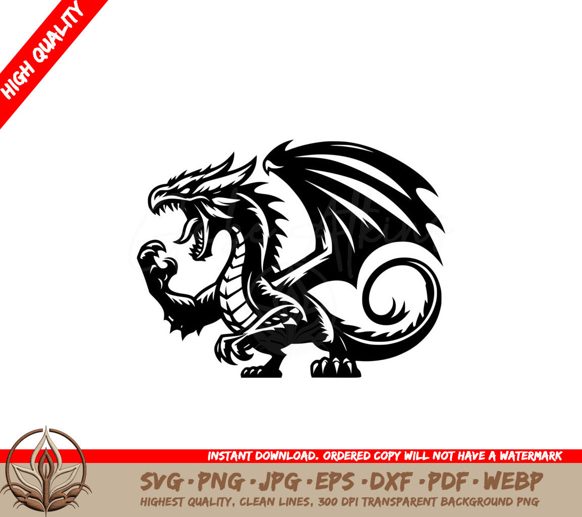 Fierce Dragon SVG Digital Product