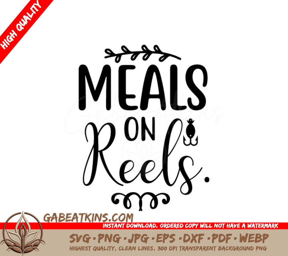  Meals on Reels SVG for Fishing SVG