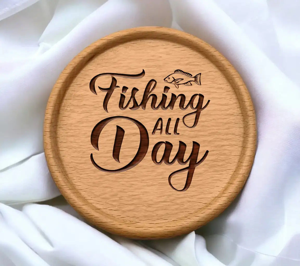  Fish Design SVG - Fishing All Day Design SVG