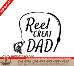 Reel Great Dad Fish Design SVG -  SVG