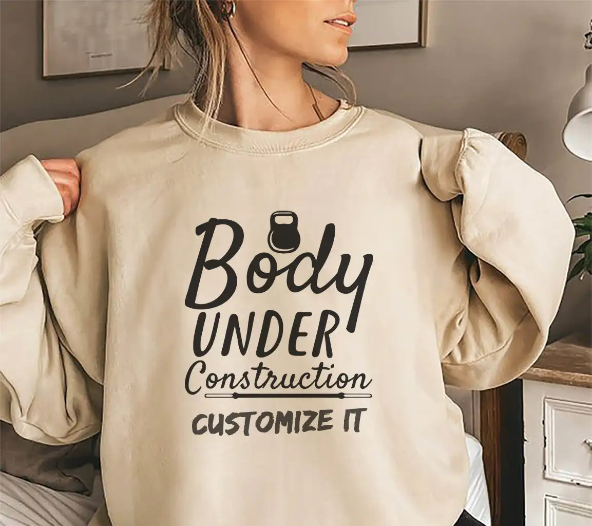 Body Under Construction  Design SVG - Fitness Design SVG