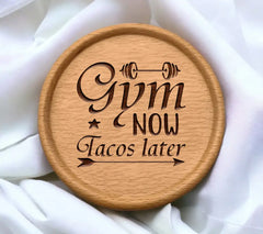 Gym Now, Tacos Later Arrow SVG -  Fitness Sign SVG