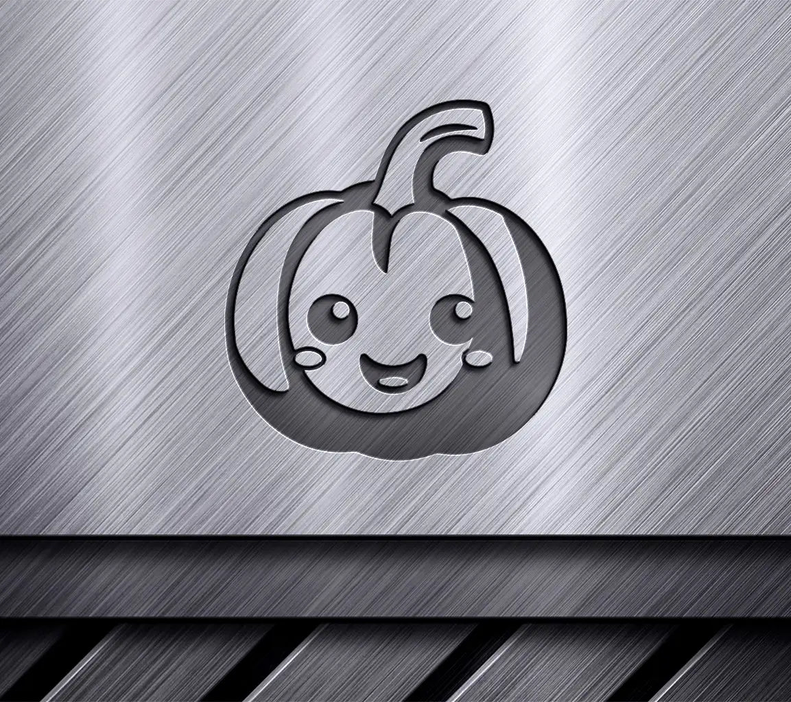 Smiling Pumpkin SVG -  Halloween Clipart SVG