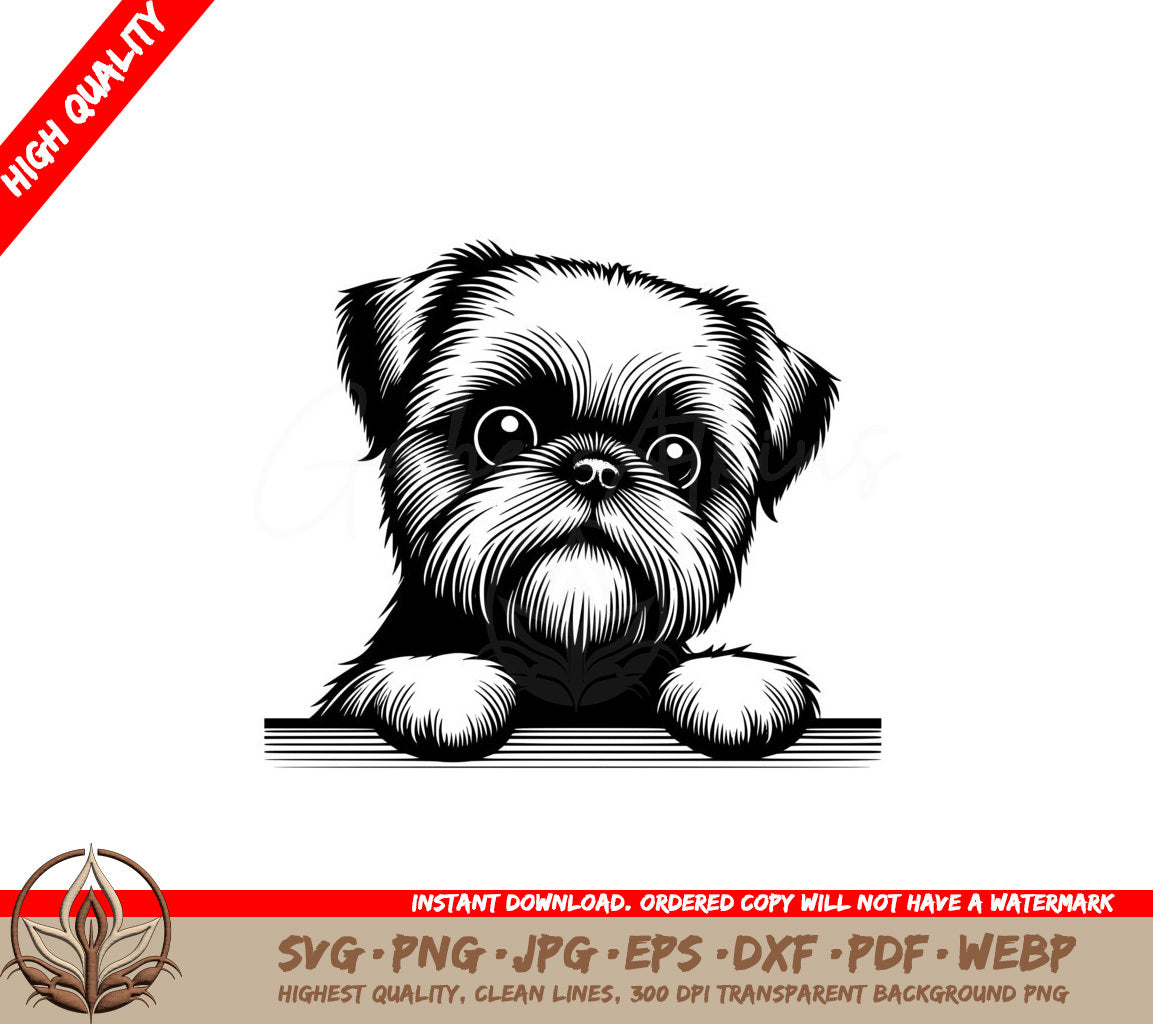 Fluffy Brussels Griffon Digi Files SVG