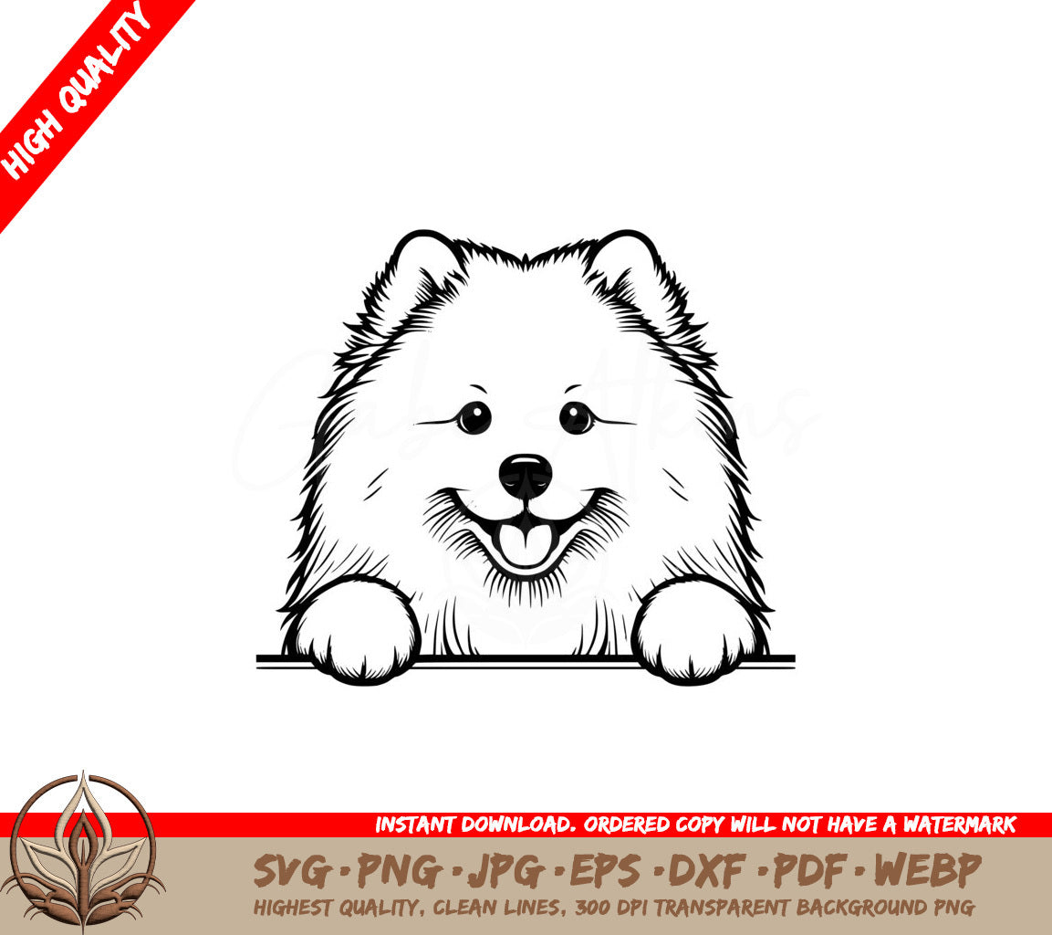 Fluffy Samoyed SVG - Digital Design for Flexibility