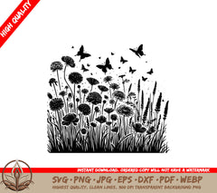 Floral Meadow Enchantment SVG