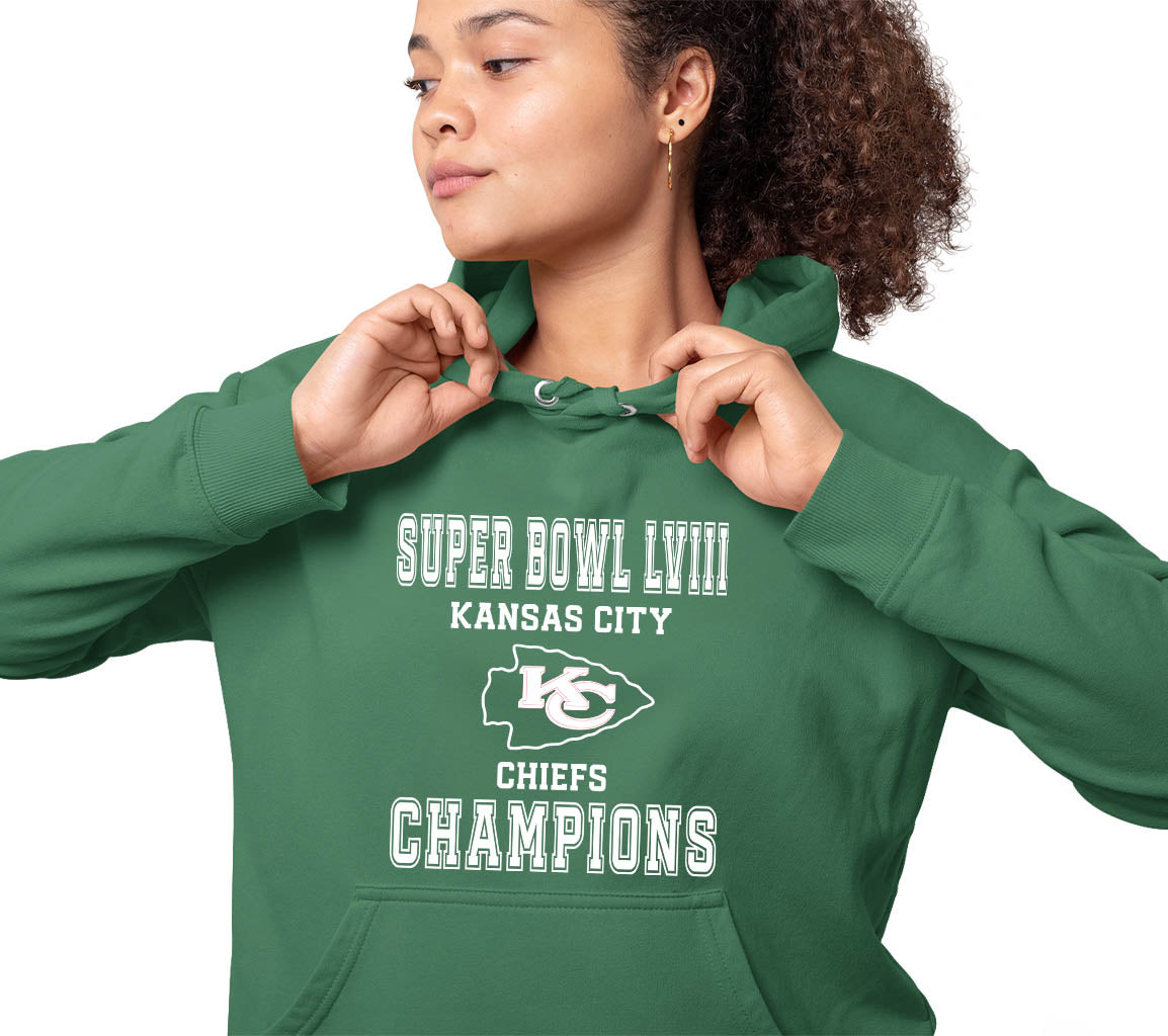 KC Chiefs Super Bowl Champions Hoodie | Celebrating KC Win Of Super Bowl LVIII with this Awesome Hoodie