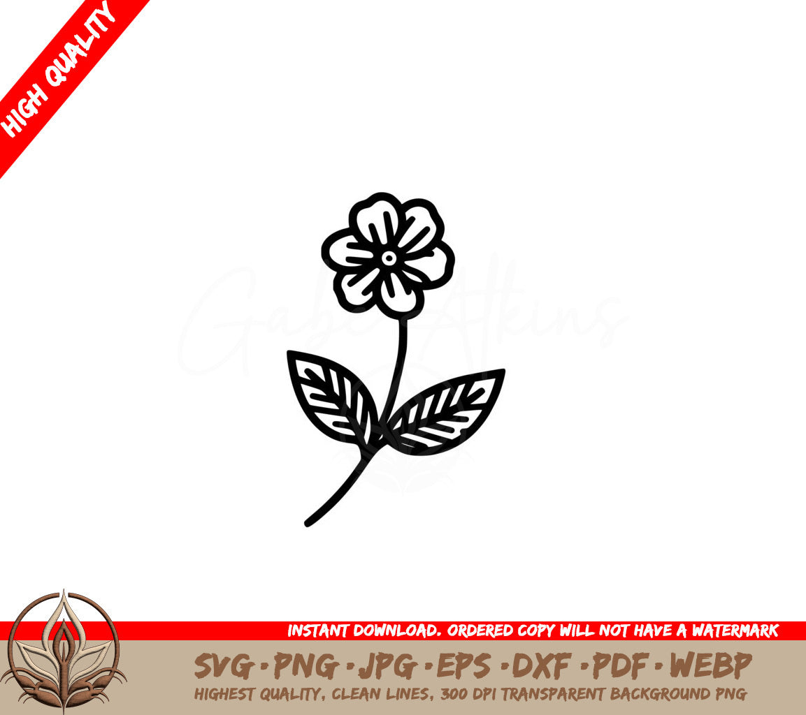 Forget-me-not Flower SVG Digital Product