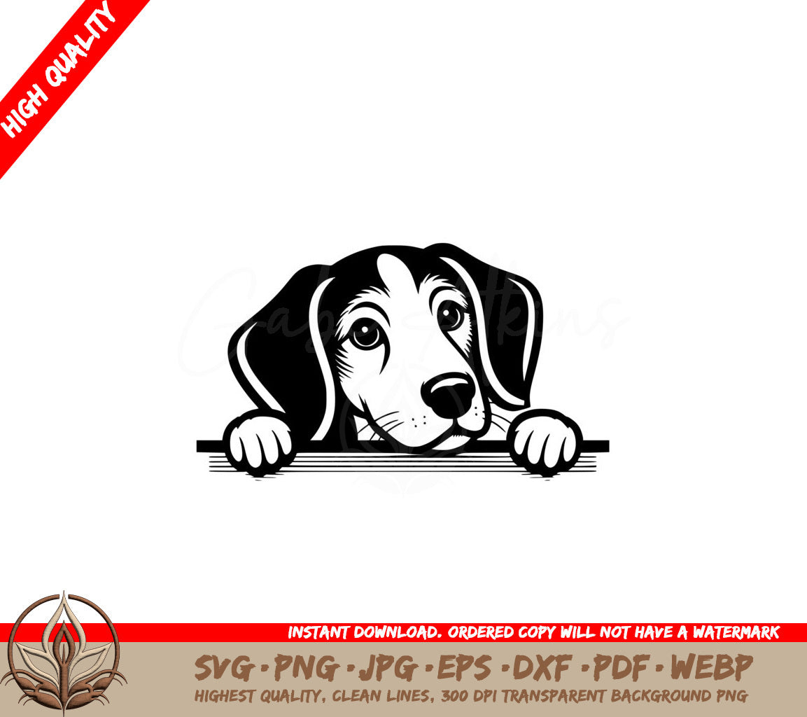 Foxhound Peek Digital Product - SVG