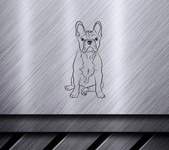 French Bulldog Sitting Down -  SVG Illustration SVG